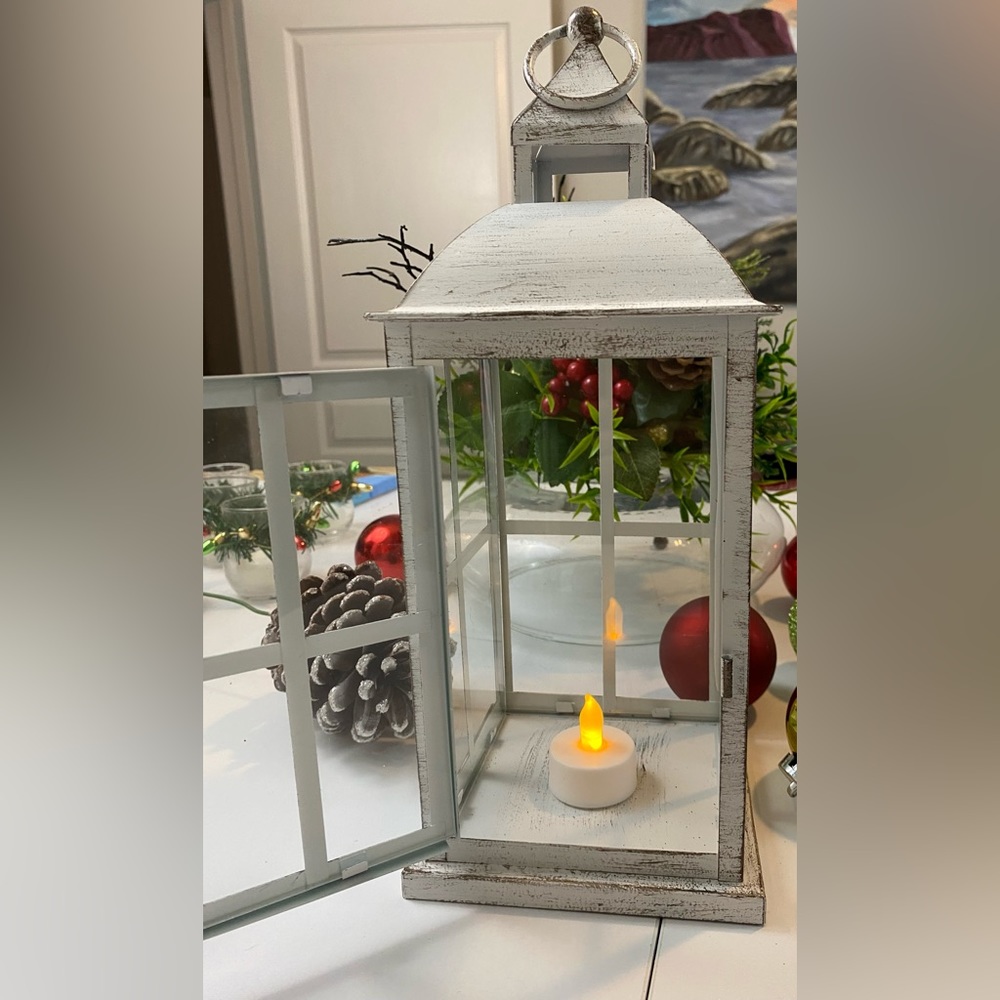 Candle Christmas lantern.